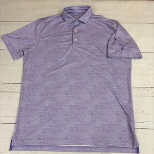 Johnnie O Polo Shirt Mens Large Purple Loveland Country Club 1902 Golf Logo